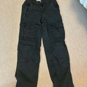 Garage Black High-Rise Cargo Pants